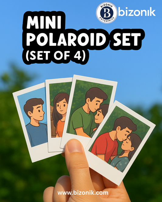 Bizonik Premium Mini Polaroid Set (Pack of 4)