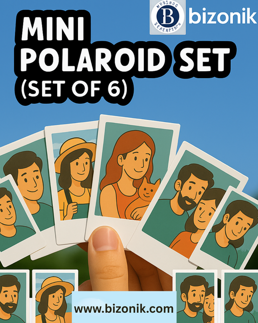 Bizonik Premium  Mini Polaroid Set (Pack of 6)
